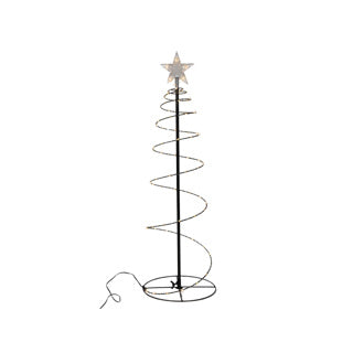Weihnachtsbaumspirale 140cm 300goldfarben 3m