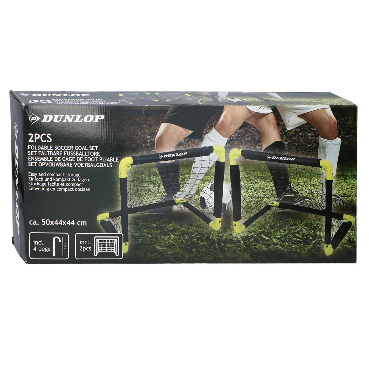 Dunlop Fußballtor mit Erdspießen, 2er-Set