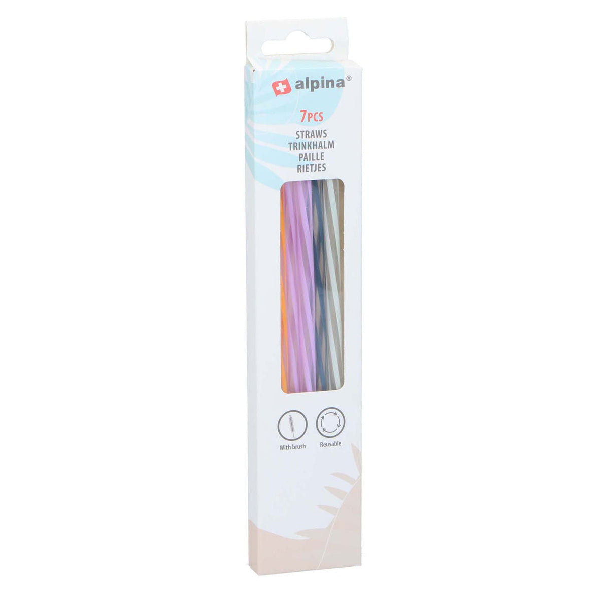 Alpina straw with brush 7pc