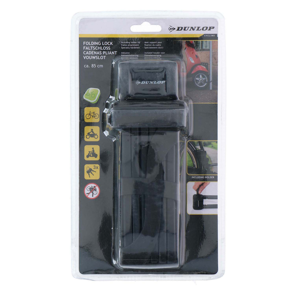 Dunlop-Schloss klappbar