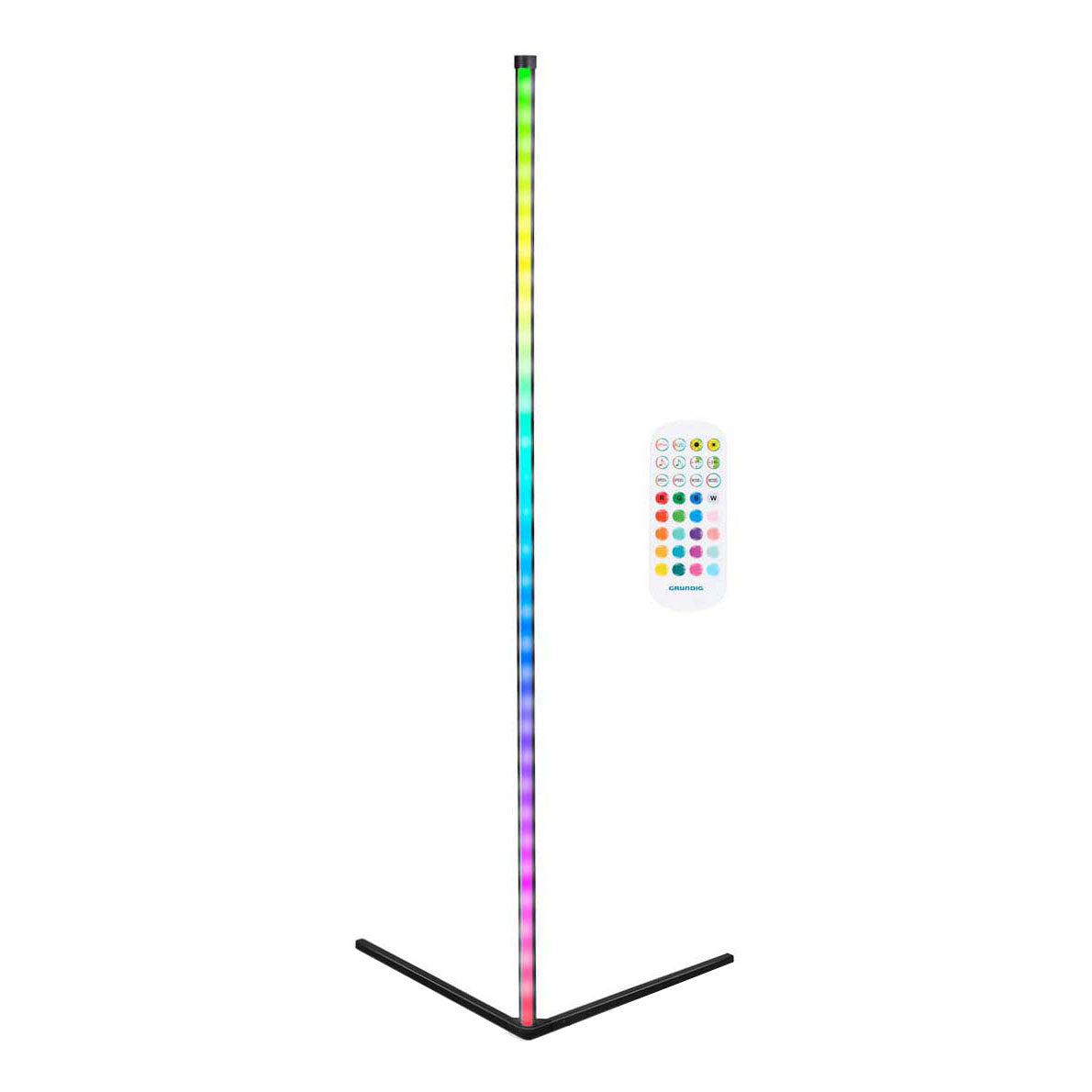 Grundig led-hoeklamp met afstandsbediening, 140cm