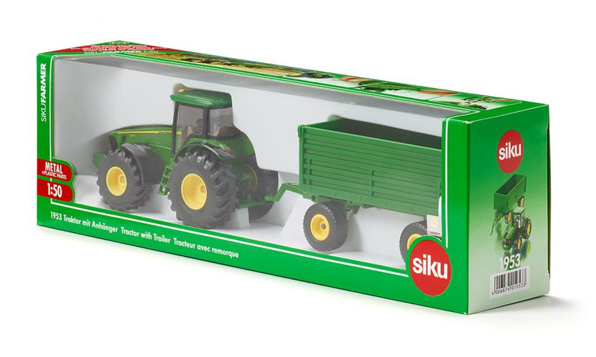 Siku John Deere Traktor + Kippanhänger (1:50)