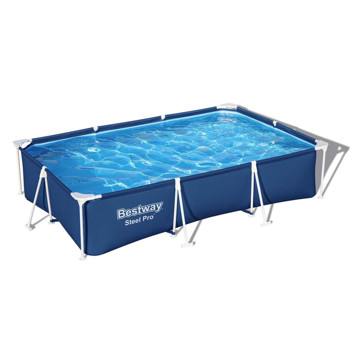 Bestway Schwimmbad-Stahl-Pro-Set, rechteckig, 300 cm