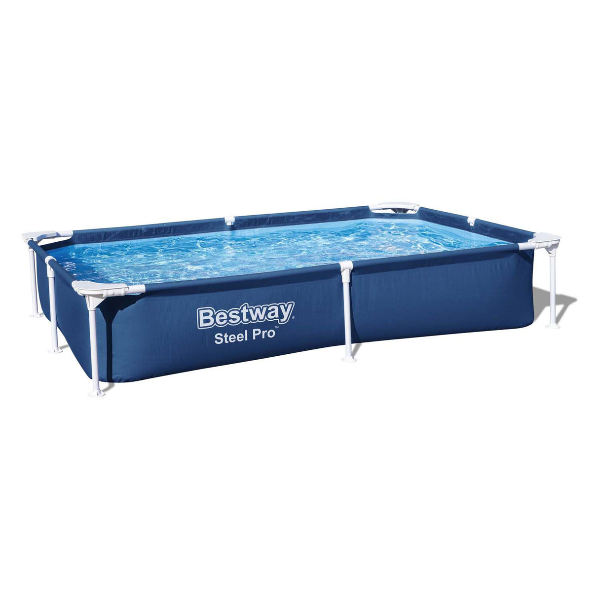 Bestway Schwimmbad Steel Pro Rechteck, 221 cm