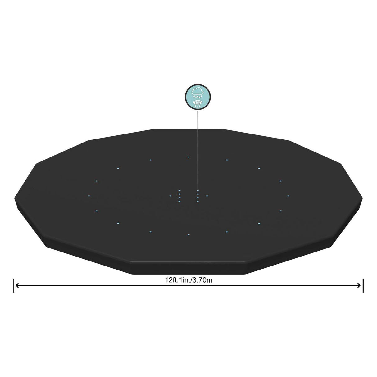 Bestway Plane rund, 360 366 cm
