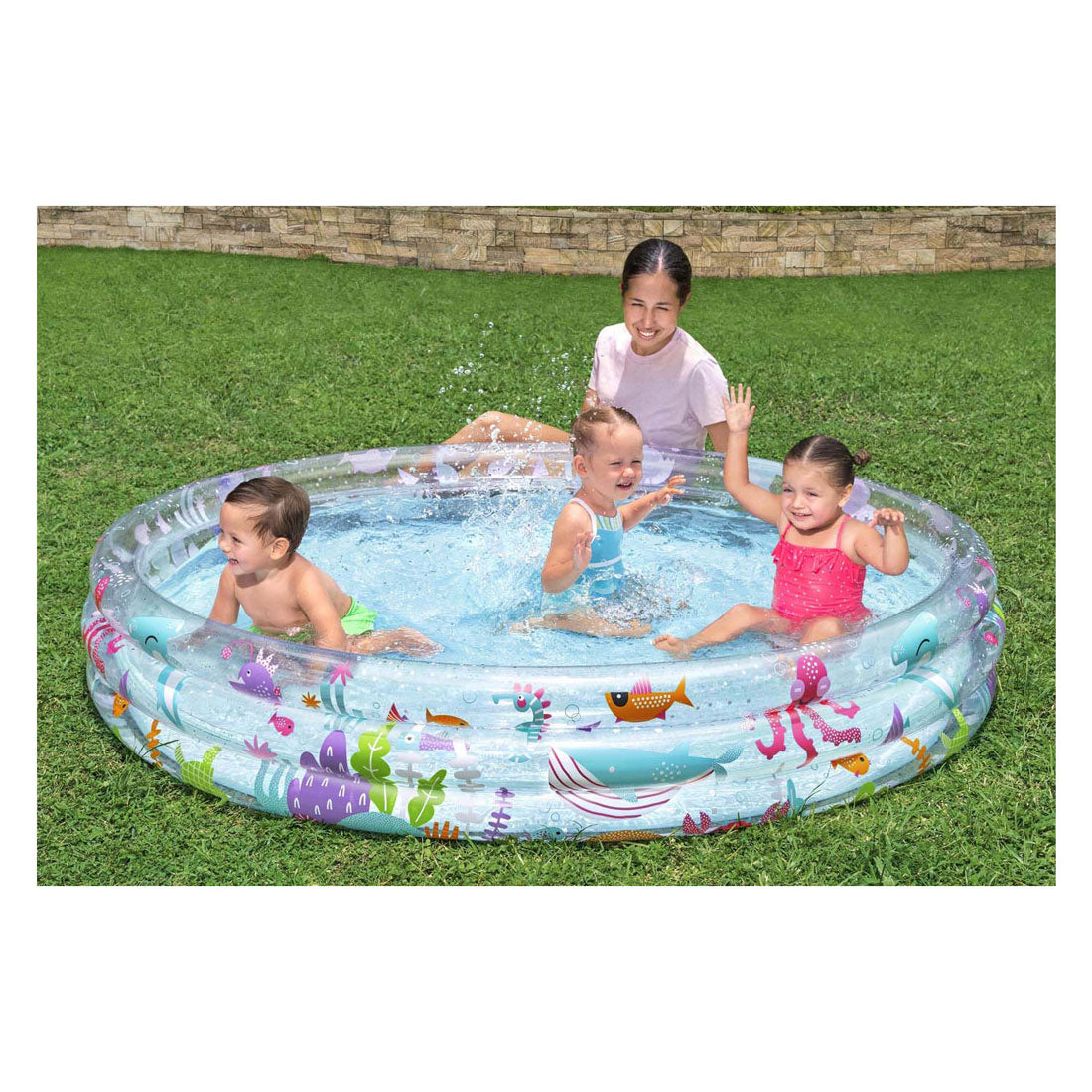 Bestway Kinderbecken rund um das Unterwasserleben, 183 cm