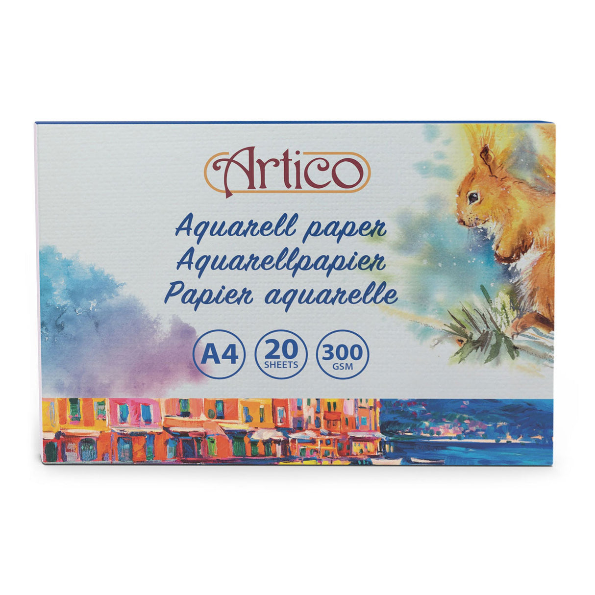 Aquarellpapier weiß, 20 Blätter