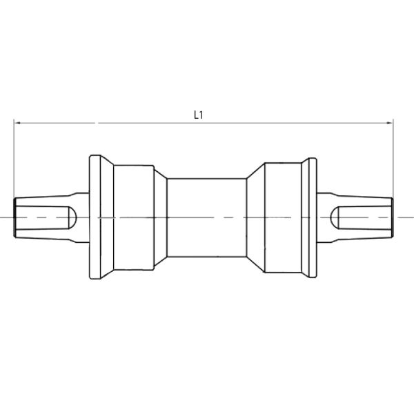 M-Wave Bottom-Halterung Reparaturset Stahl 127 mm
