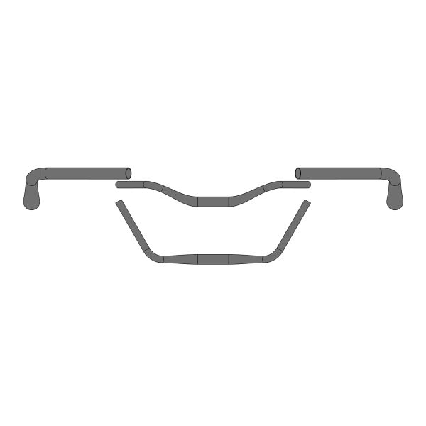 Ergotec Lenkmond Cruiser Ø31.8 x 610 mm - Schwarz