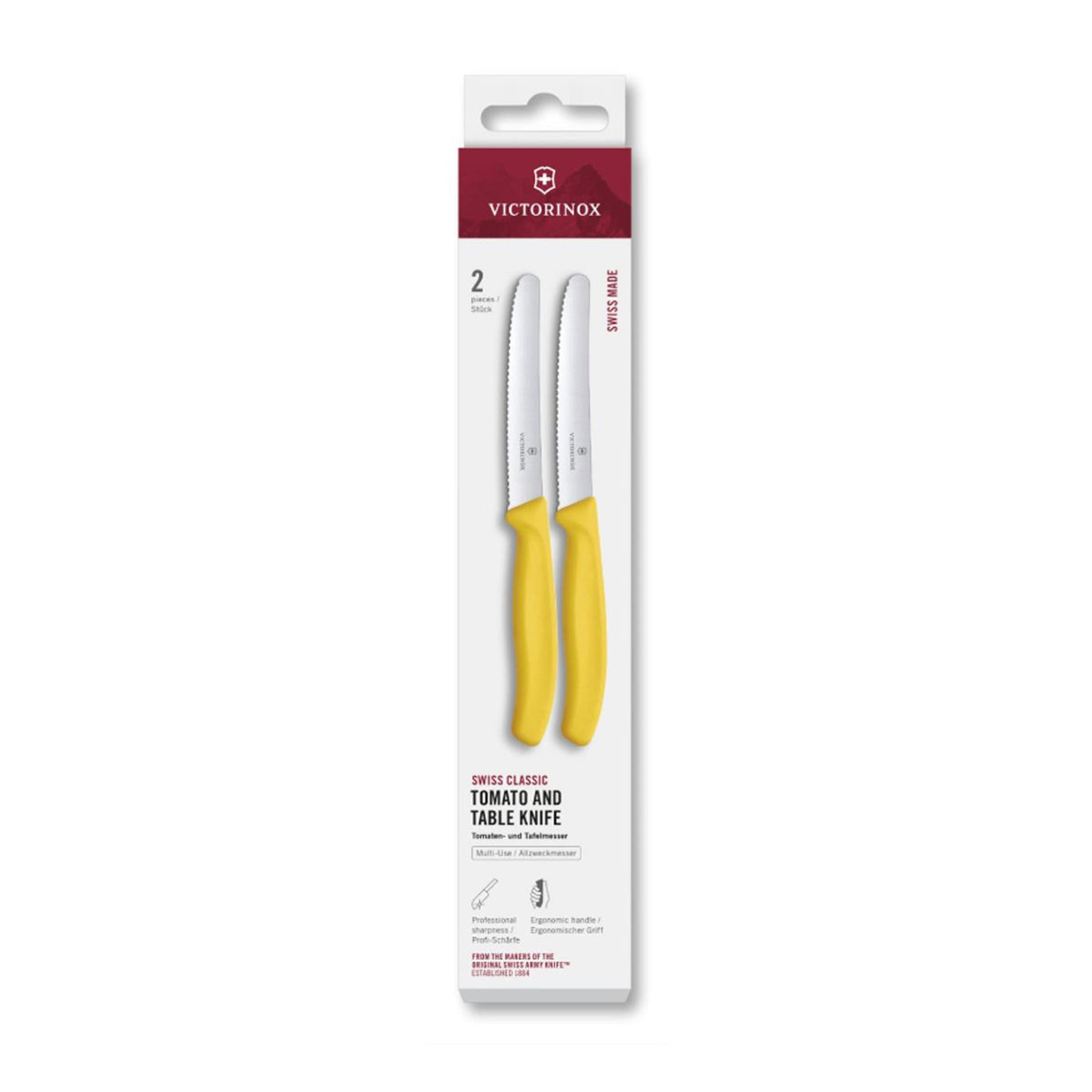 Victorinox Tomatenmesser 2 Stück gelb gezahnt