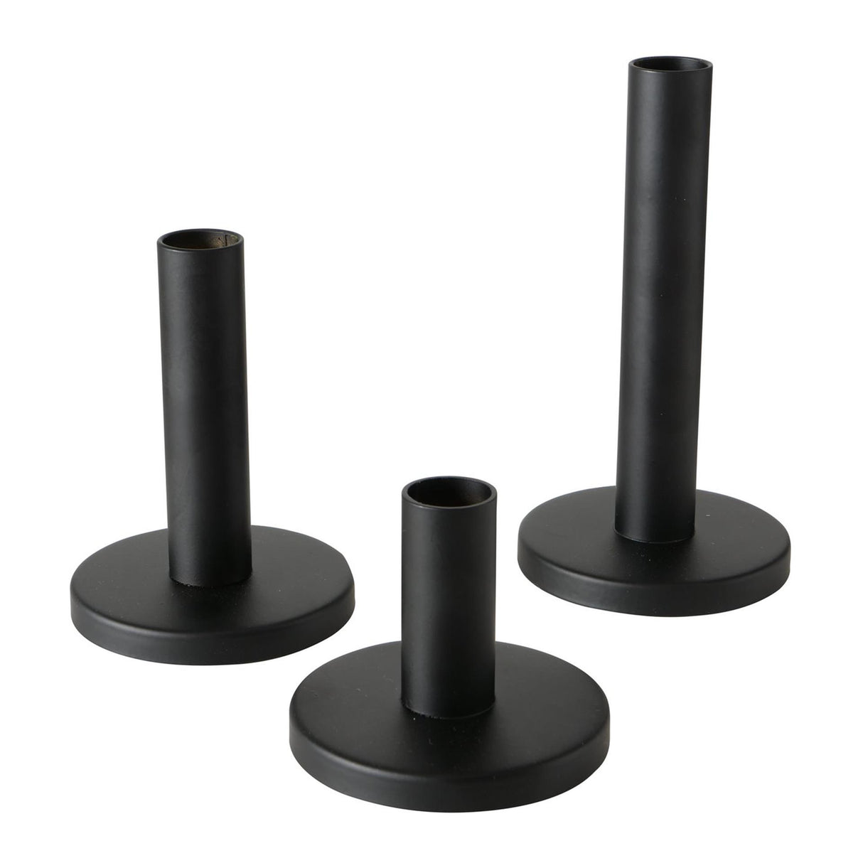 Boltze Home Kerzenständer-Set Malko 3-teilig schwarz