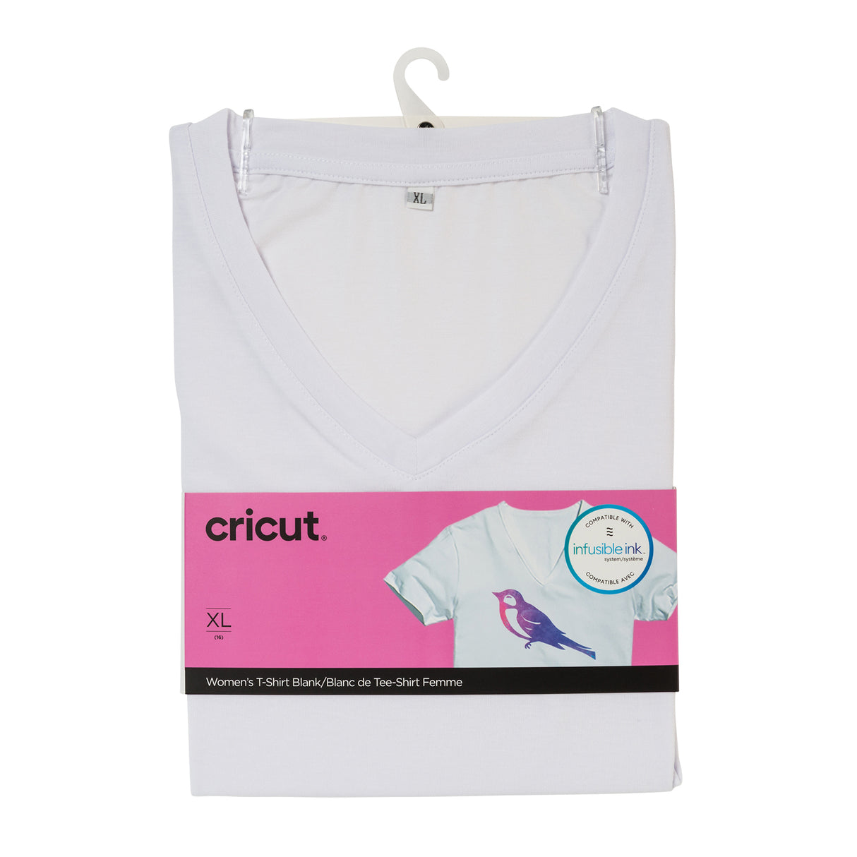 Cricut • Damen-T-Shirt mit V-Ausschnitt, Größe XL