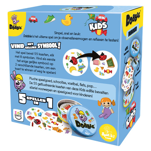 Asmodee Jochbein-Dobble-Kartenspiel für Kinder – schnelles Spiel mit Tieren für Kinder