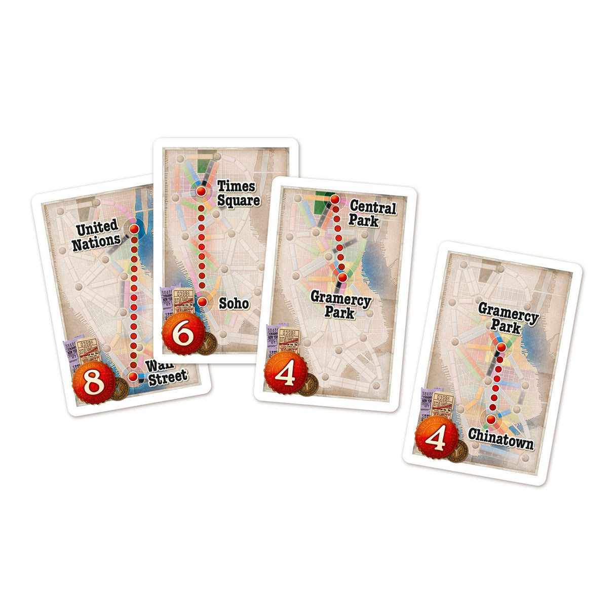Days of Wonder-Ticket für die Fahrt mit dem Brettspiel New York