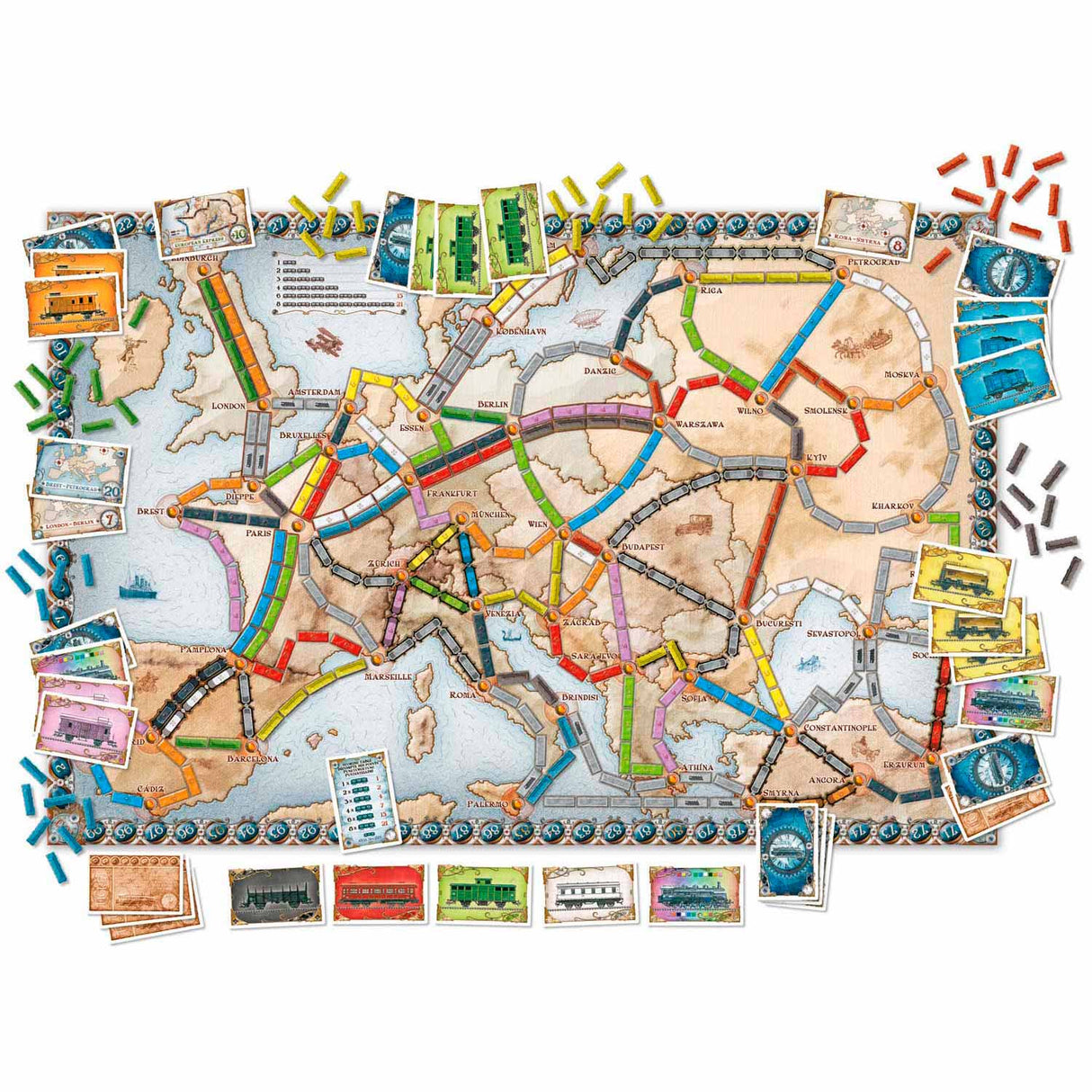 Taktik-Ticket-to-Ride-Europa-Brettspiel