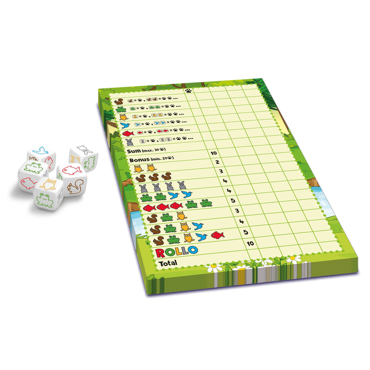 Asmodee Rollo – Yatzee-Tiere