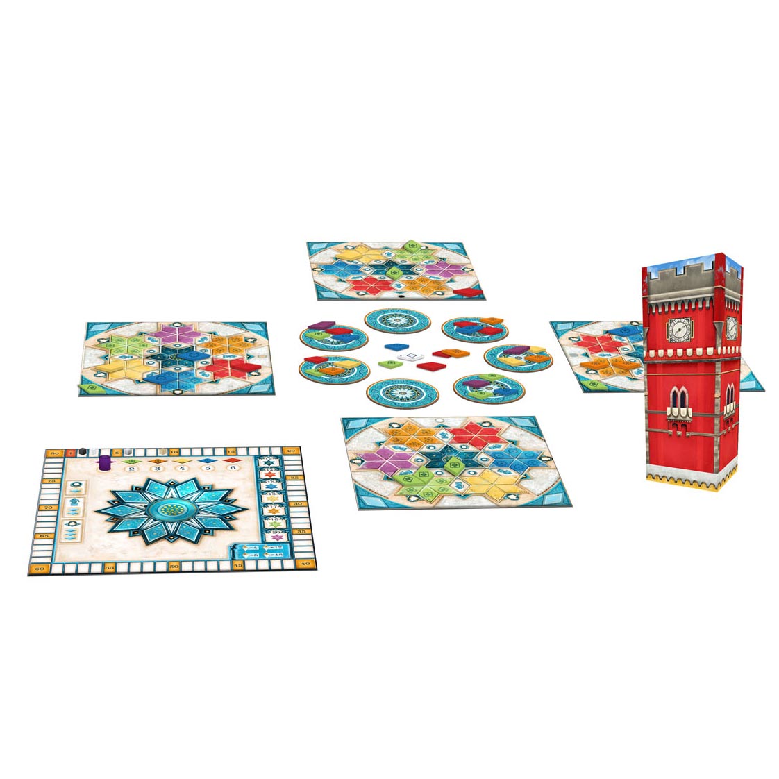 Next-Move-Spiele - Azul Sommerpavillon - Brettspiel - geeignet für 2-4 Spieler