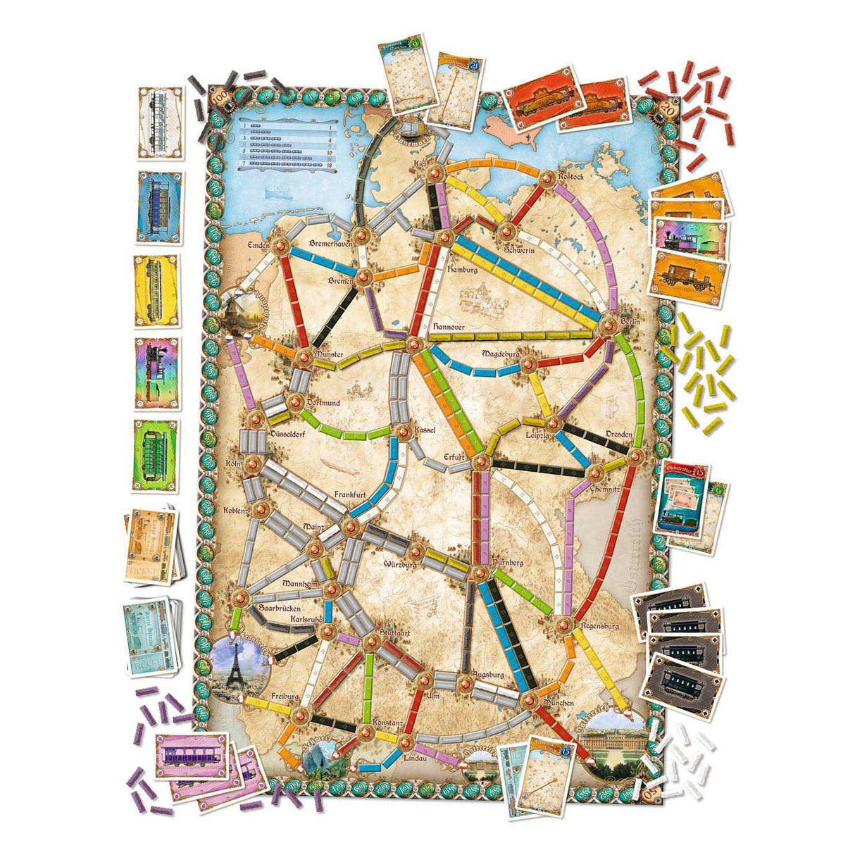 Asmodee Ticket to Ride – Deutschland-Brettspiel