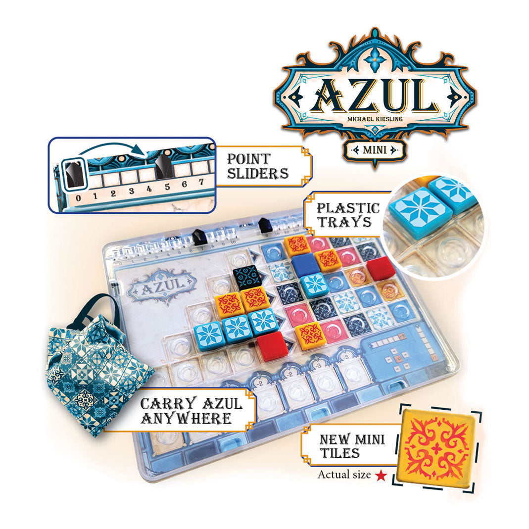 Next Move Games Azul Mini-Brettspiel – 2 bis 4 Spieler