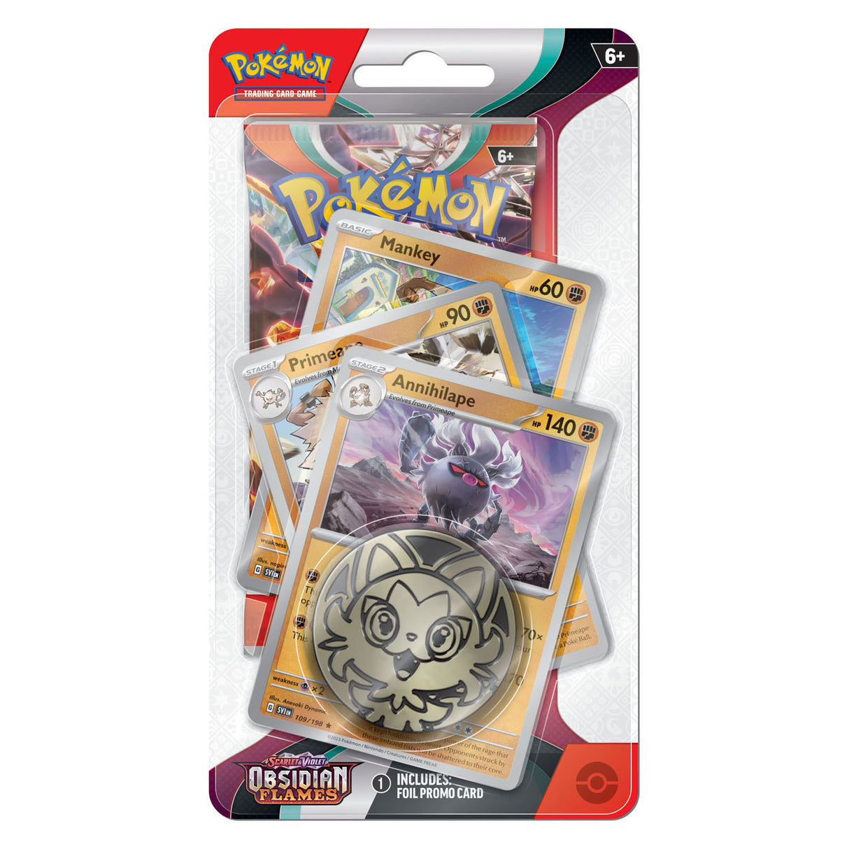 Asmodee Pokémon TCG S V Obsidian Flames Premium Checklane Annihilape