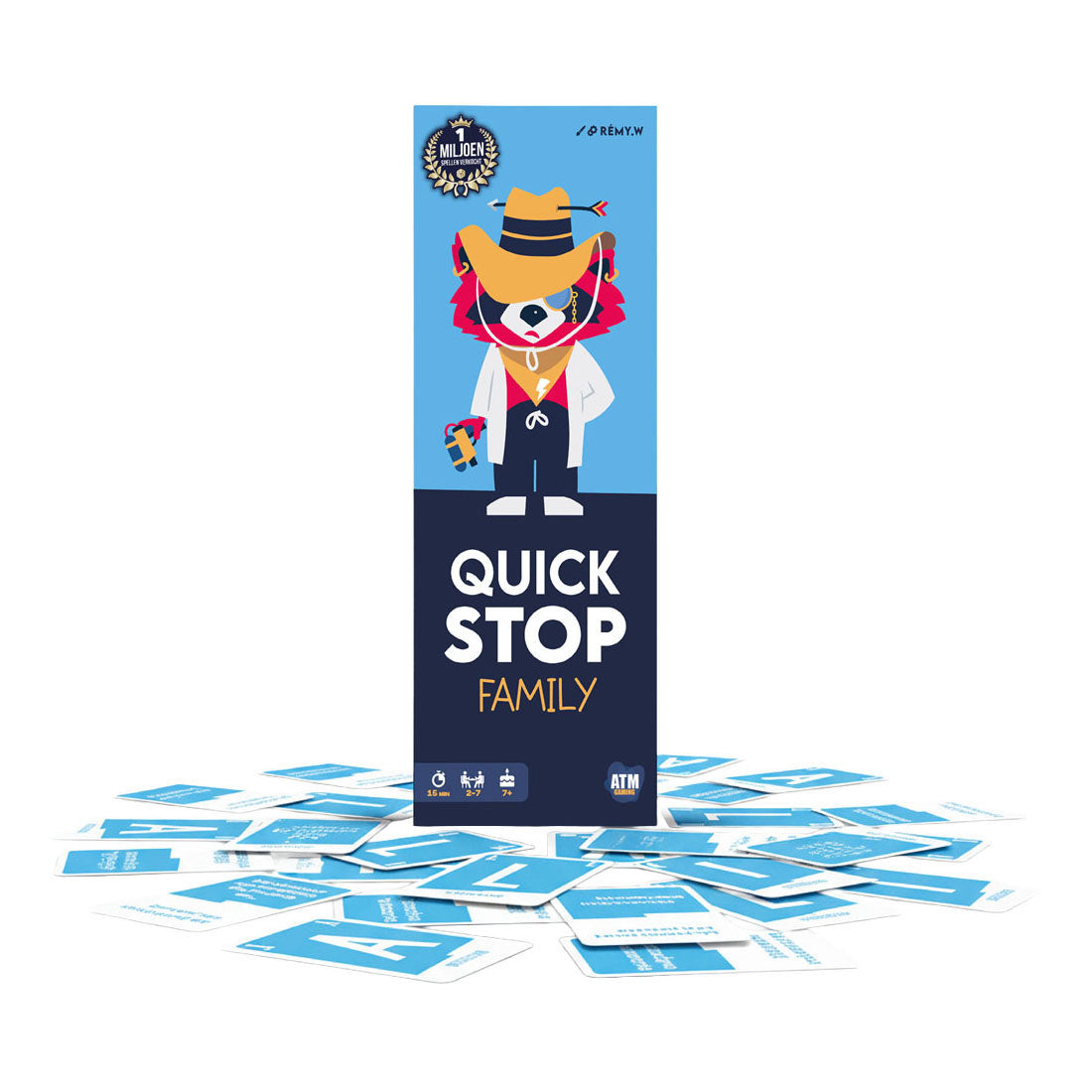 Asmodee quickstop family razendsnel kaartspel (nl versie)