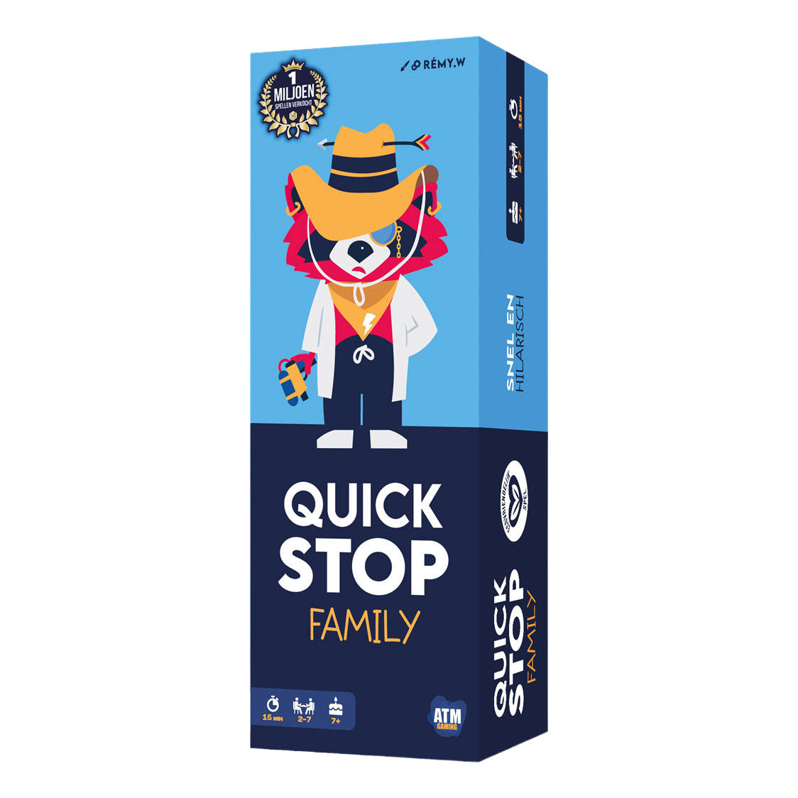 Asmodee quickstop family razendsnel kaartspel (nl versie)