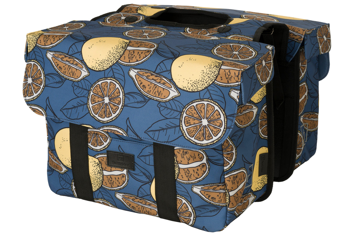 Abi fastrider nyla double bicycle bag trend lemon