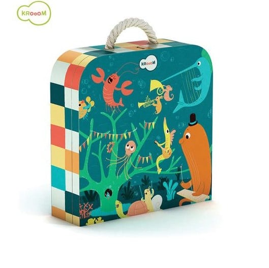Dam Kroom stabiles Papppuzzle im Koffer – 45 Teile