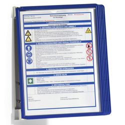 Strapazierfähiges Wandelement Variowand 5-Taschen A4 sw