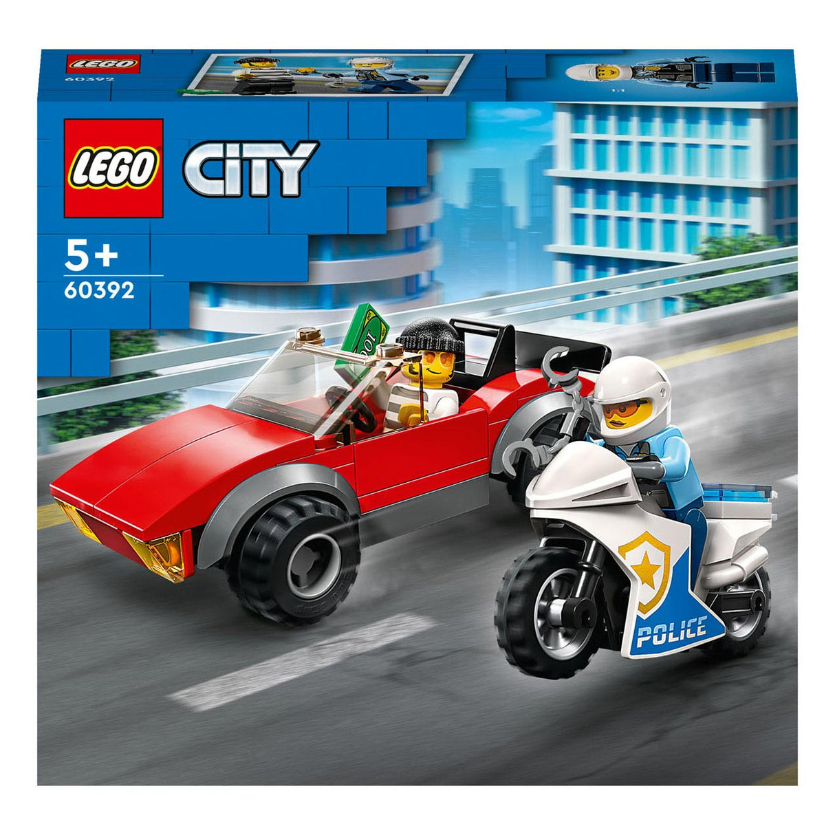 Lego Lego City 60392 Verfolgungsauto auf Polizeimotor