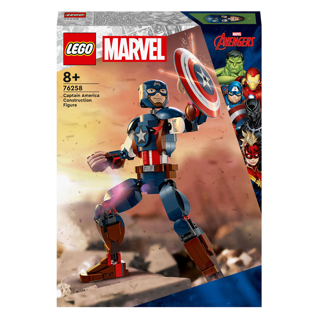 Lego Marvel – Captain America Baufigur Konstruktionsspielzeug (76258)