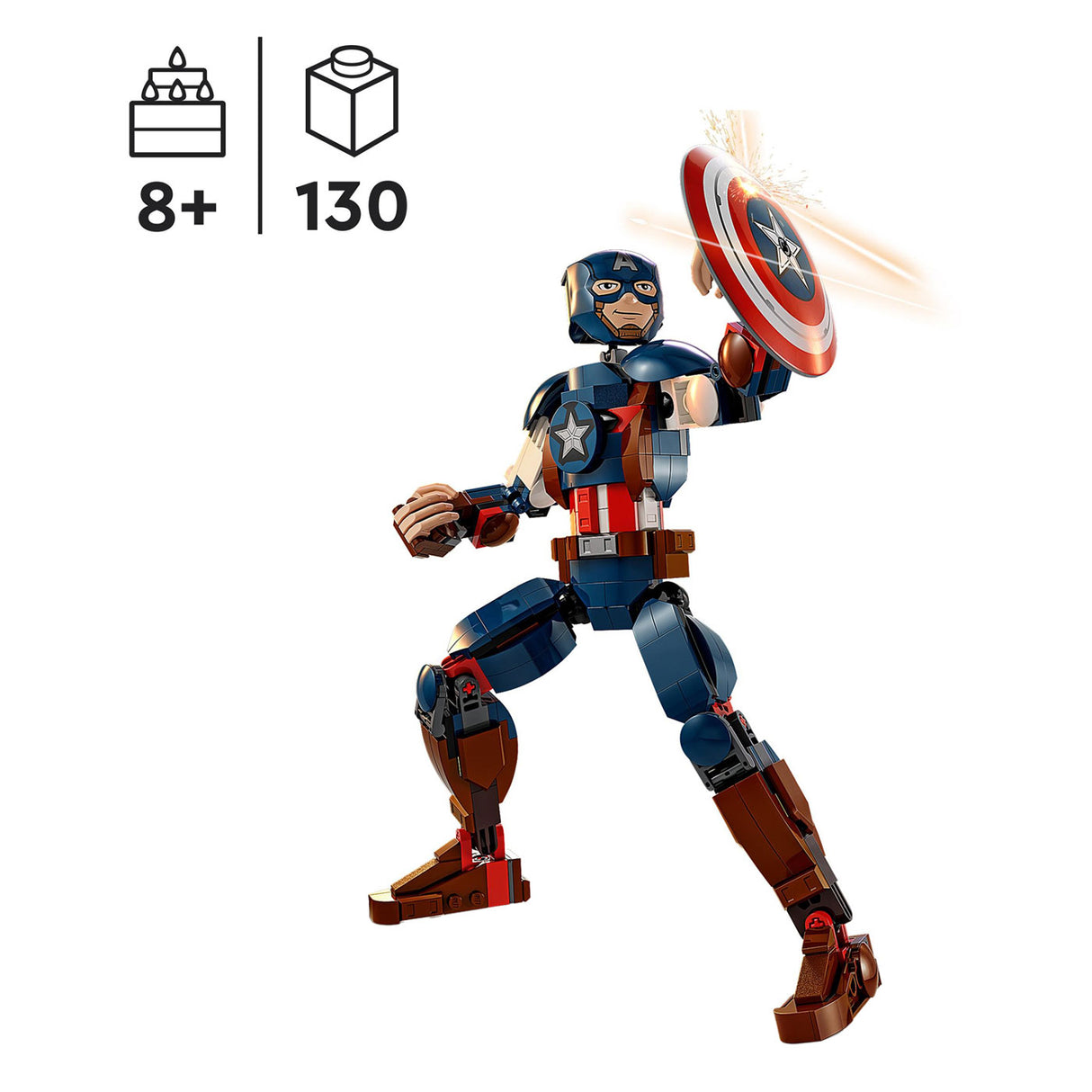 Lego Marvel – Captain America Baufigur Konstruktionsspielzeug (76258)