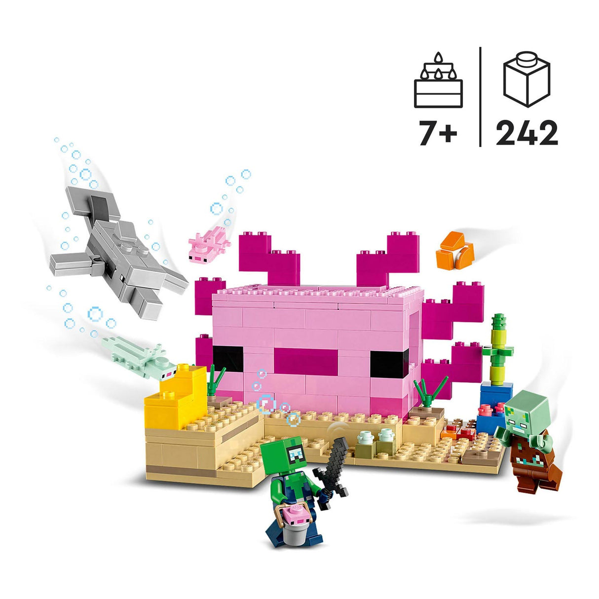 Lego Lego Minecraft 21247 Die Axolotlhuis