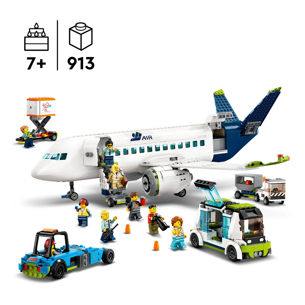 Lego City Passagierflugzeug-Spielzeugset – 60367
