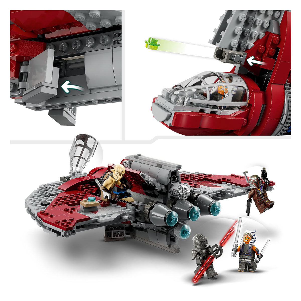 Lego Star Wars 75362 Ahsoka Tanos T-6 Jedi Shuttle
