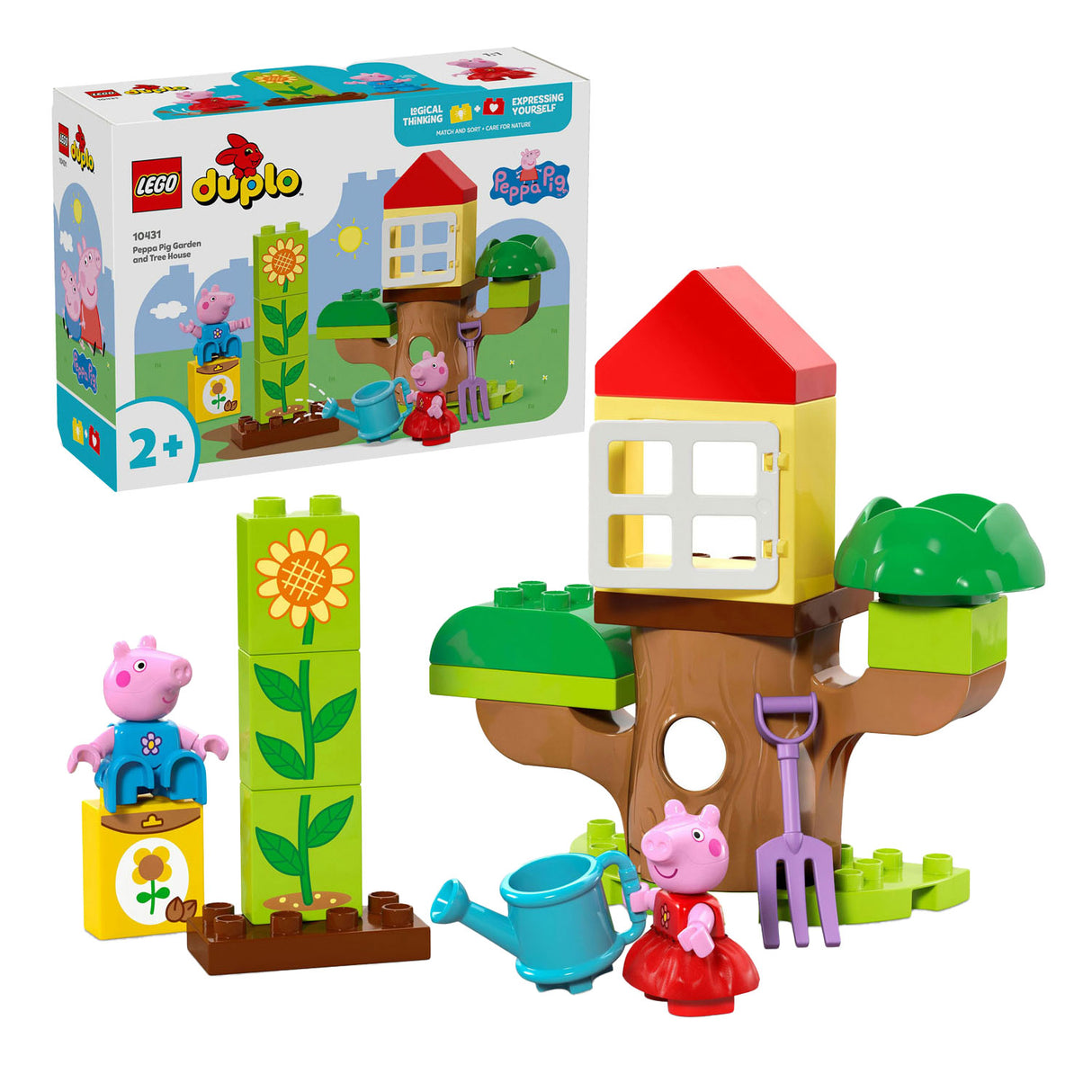 Lego Duplo – Peppa Wutz Garten- und Baumhaus-Konstruktionsspielzeug (10431)