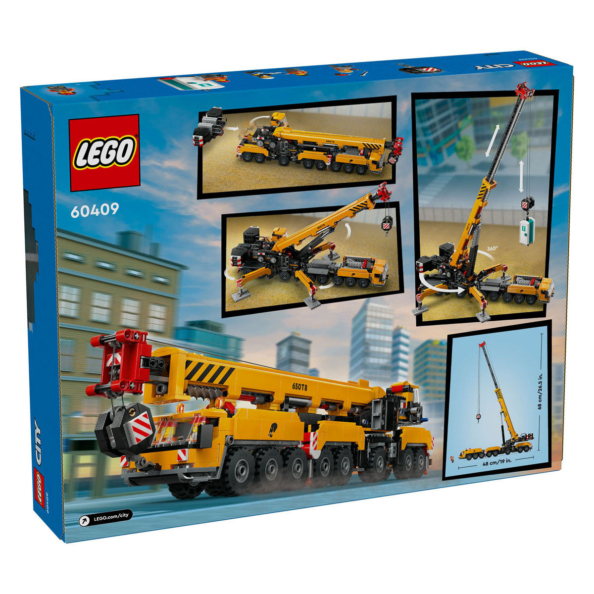 Lego City 60409 Yellow Mobile Construction Crane