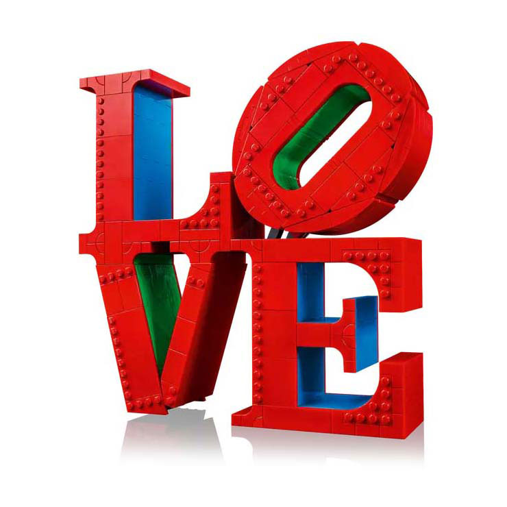 Lego Art Love Wohnaccessoire Dekoration Bausatz für Erwachsene, Valentinstagsgeschenk – 31214