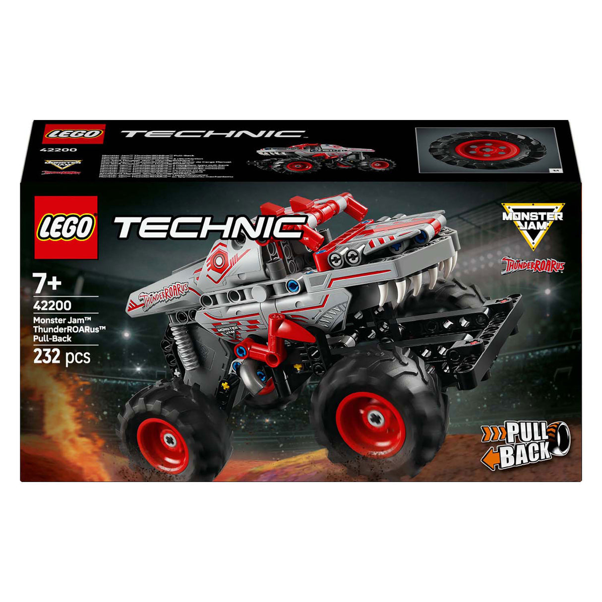 Lego Technic 42200 Monster Jam Thunderroarus Rückzug
