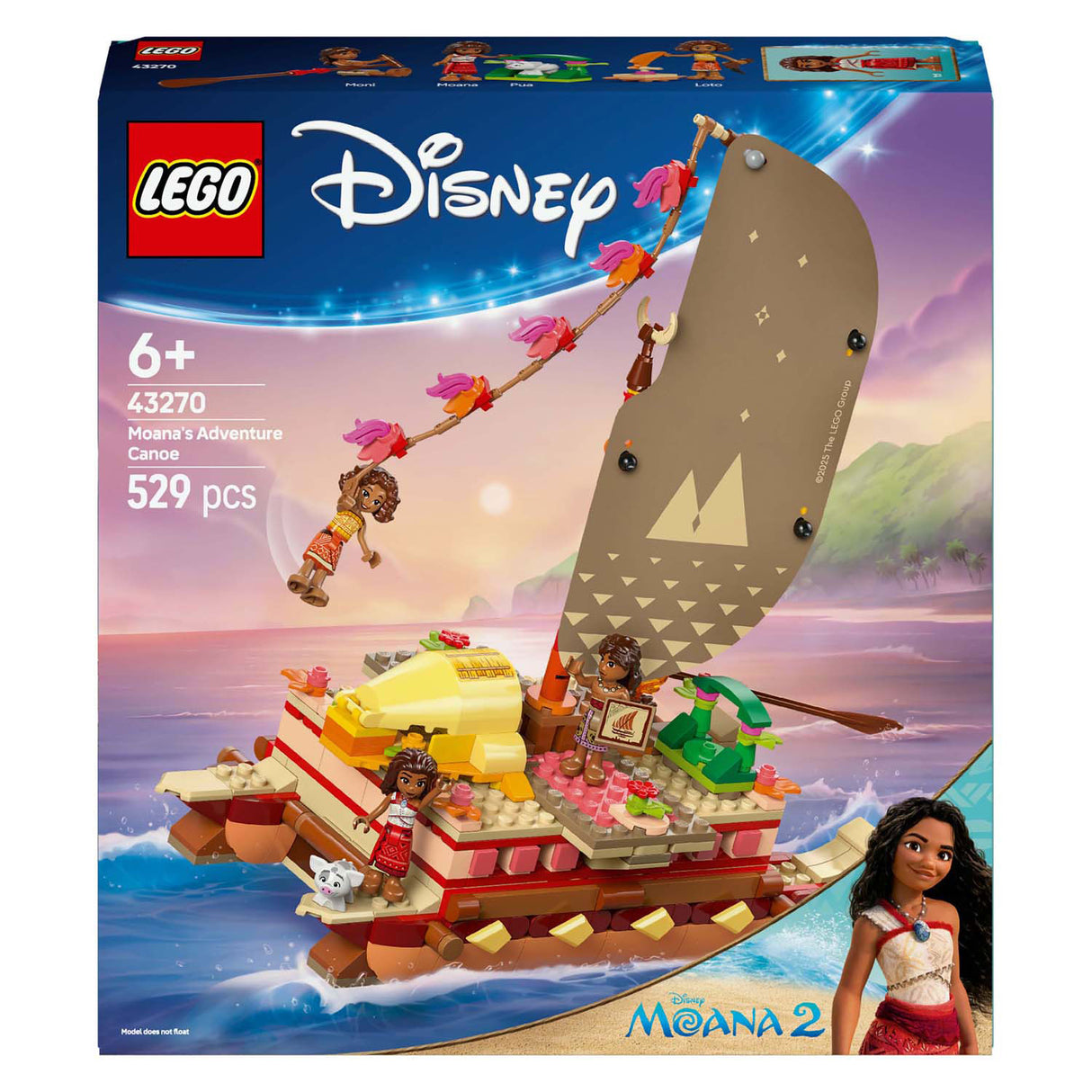 Lego Disney Princess 43270 Vaianas Abenteuerkanu