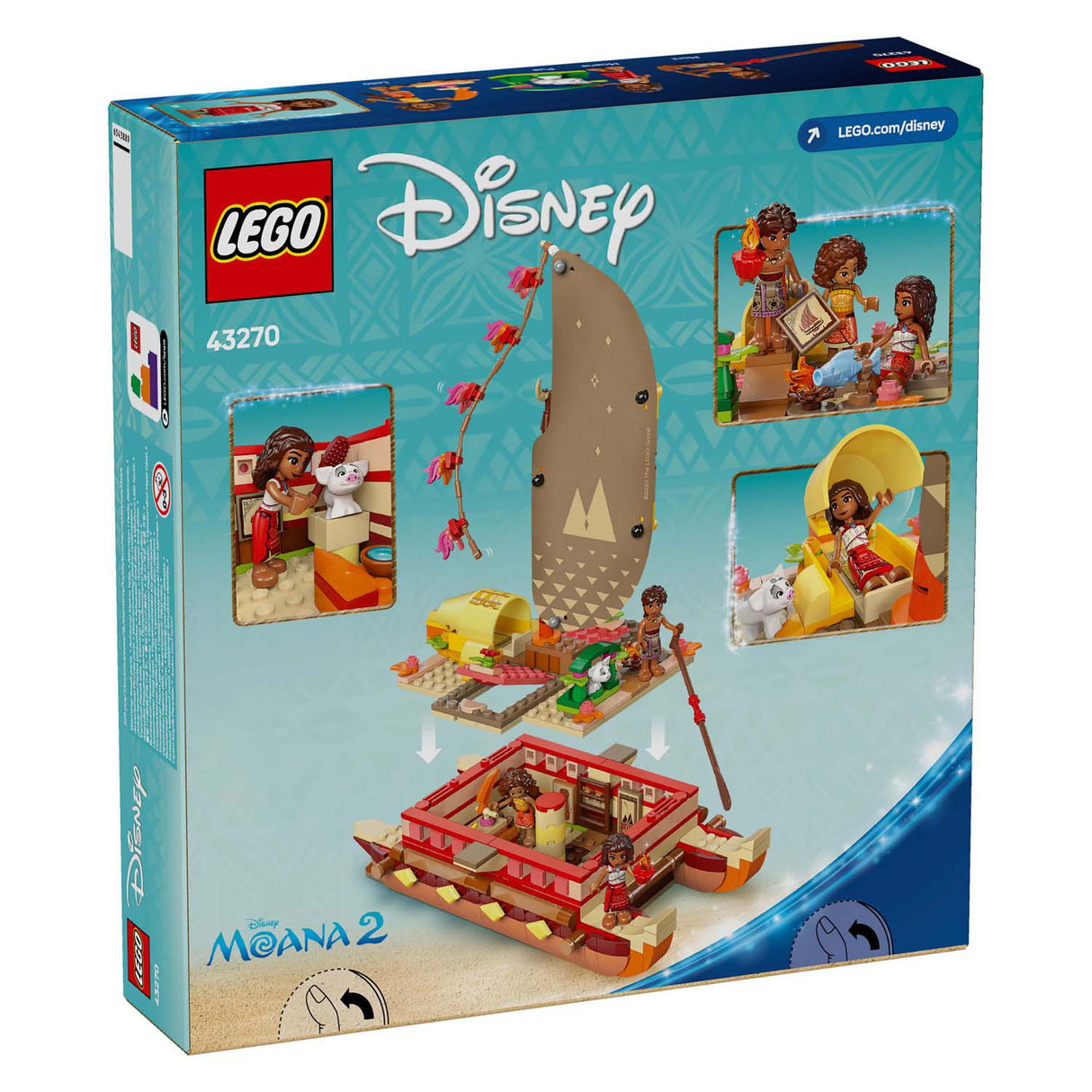 Lego Disney Princess 43270 Vaianas Abenteuerkanu