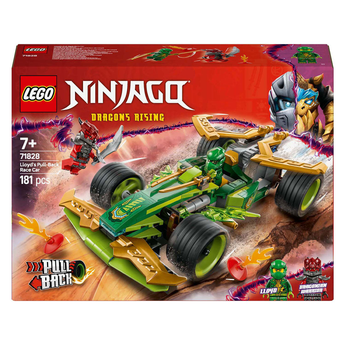 Lego Ninjago 71828 Lloyds ziehen Rennwagen zurück