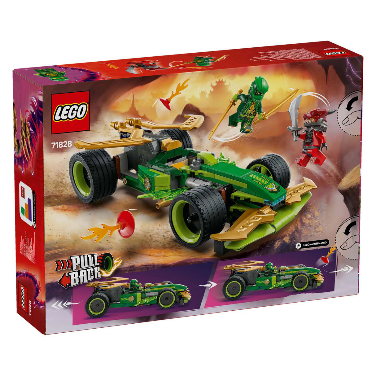 Lego Ninjago 71828 Lloyds ziehen Rennwagen zurück