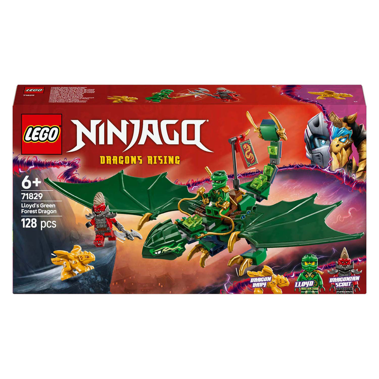 Lego 71829 Ninjago Lloyds grüner Walddrache | 2 Stk