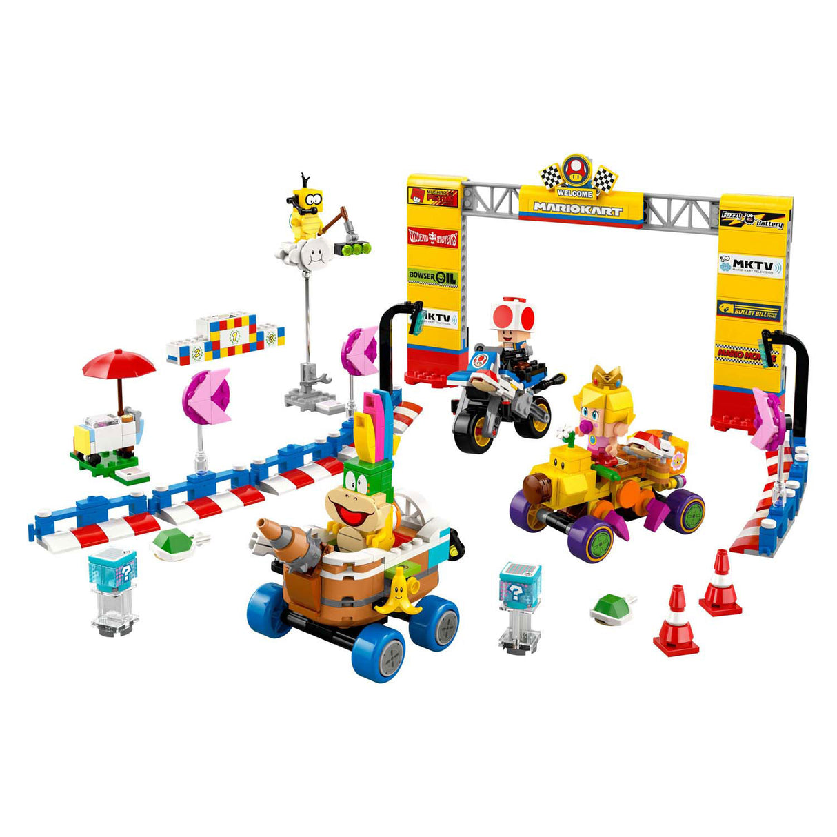 Lego Super Mario 72036 Mario Kart Baby Peach und Grand-Prix-Set