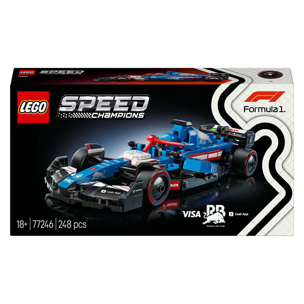 Lego Speed Champions 77246 Visa Cash App RB VCARB 01 F1-Rennwagen
