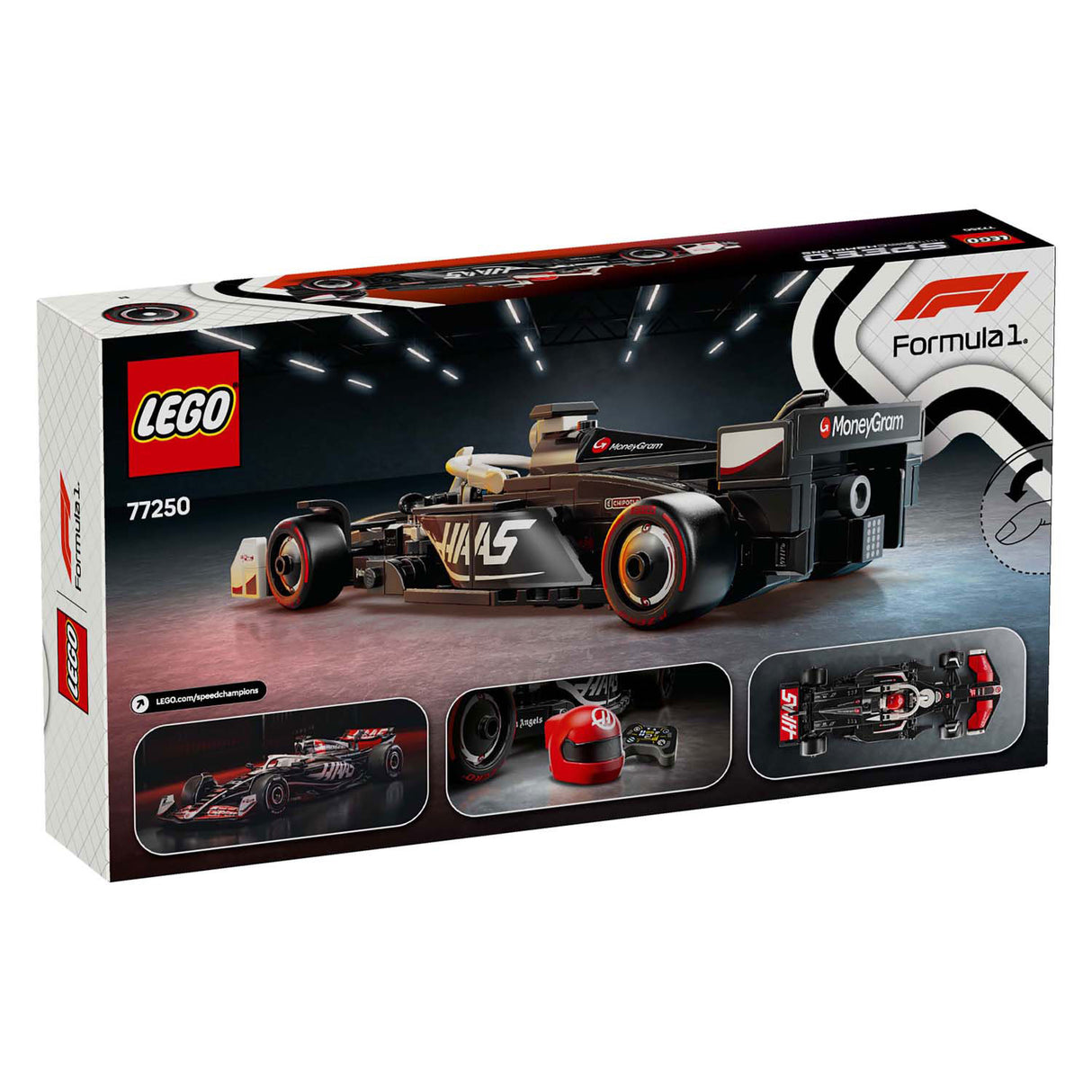 Lego Speed Champions 77250 Moneygram Hare F1 Team VF-24 Rennwagen