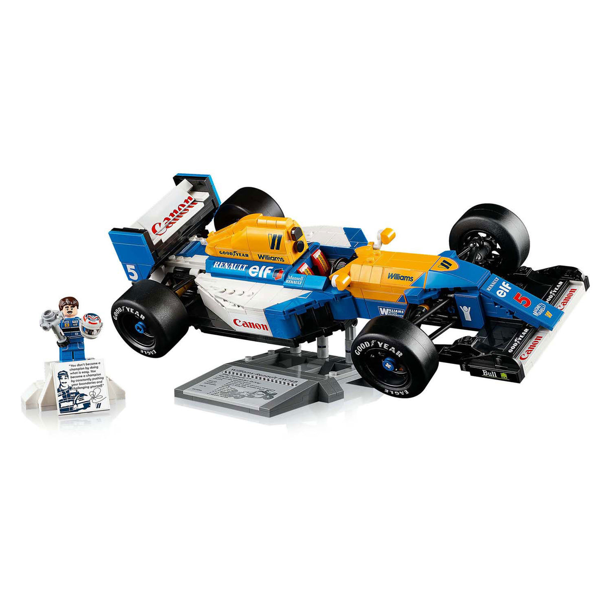 Lego-Ikonen 10353 Williams Racing FW14B und Nigel Mansell