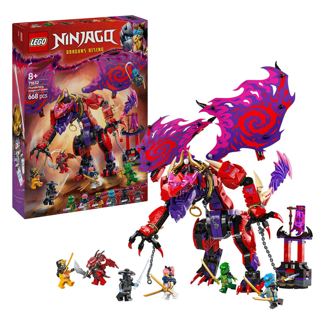 Lego 71832 Ninjago Blitzzahn Drache des Chaos