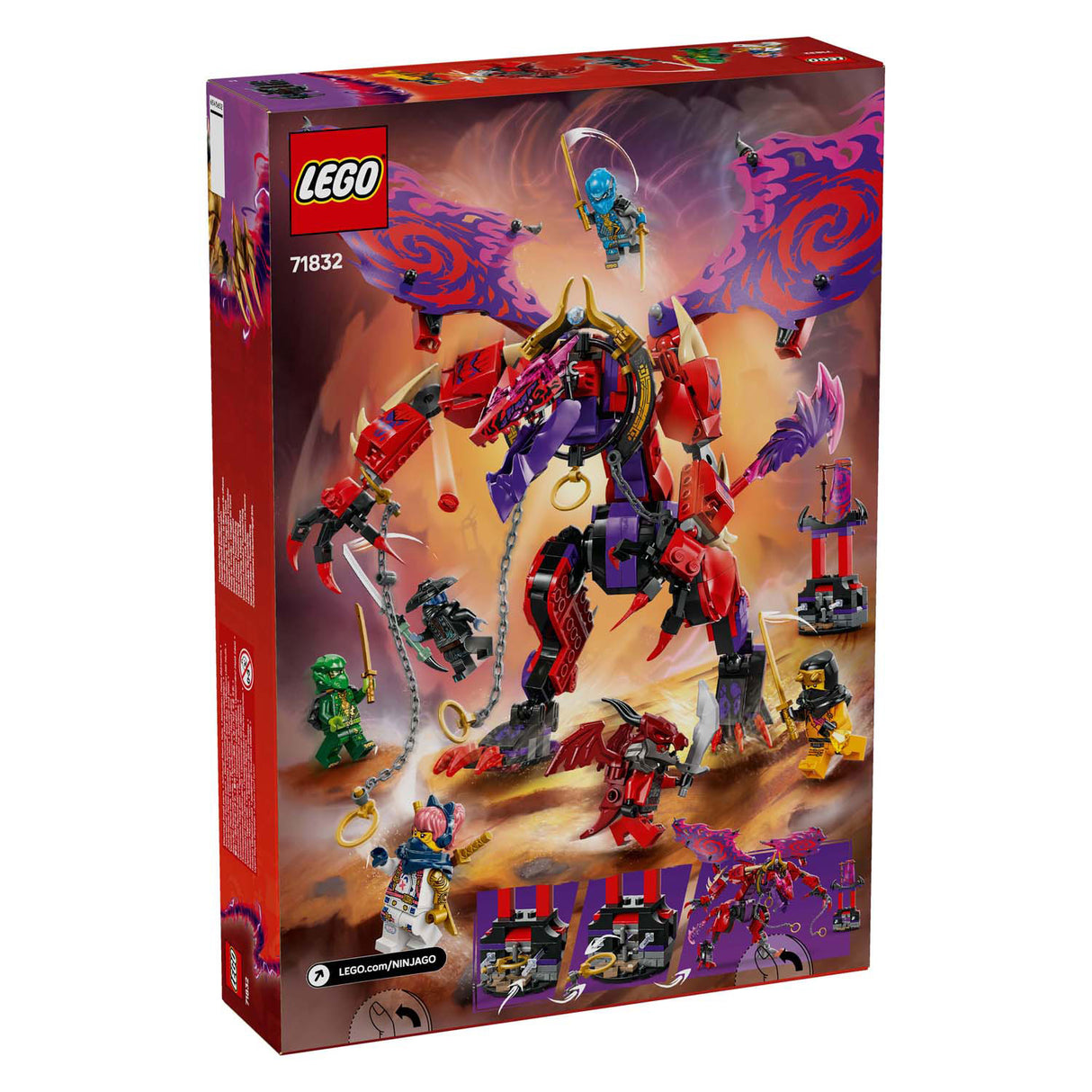 Lego 71832 Ninjago Blitzzahn Drache des Chaos